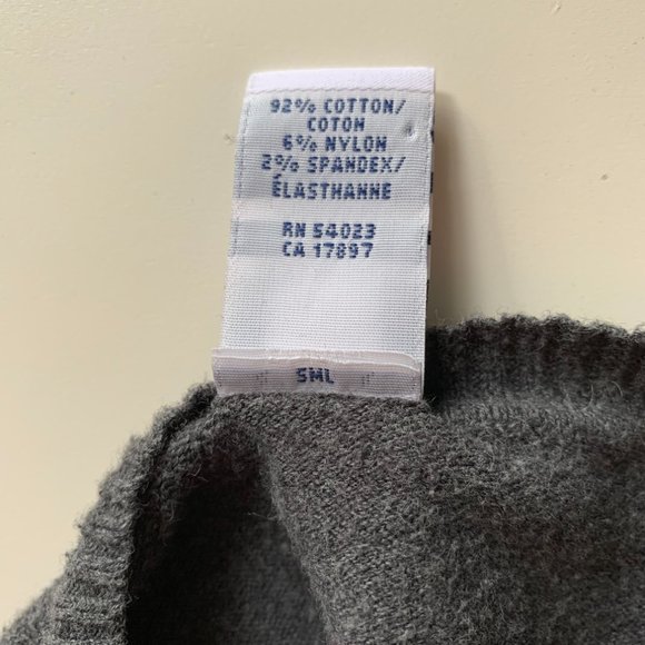 GAP grey cotton V-neck size M - Picture 4 of 13